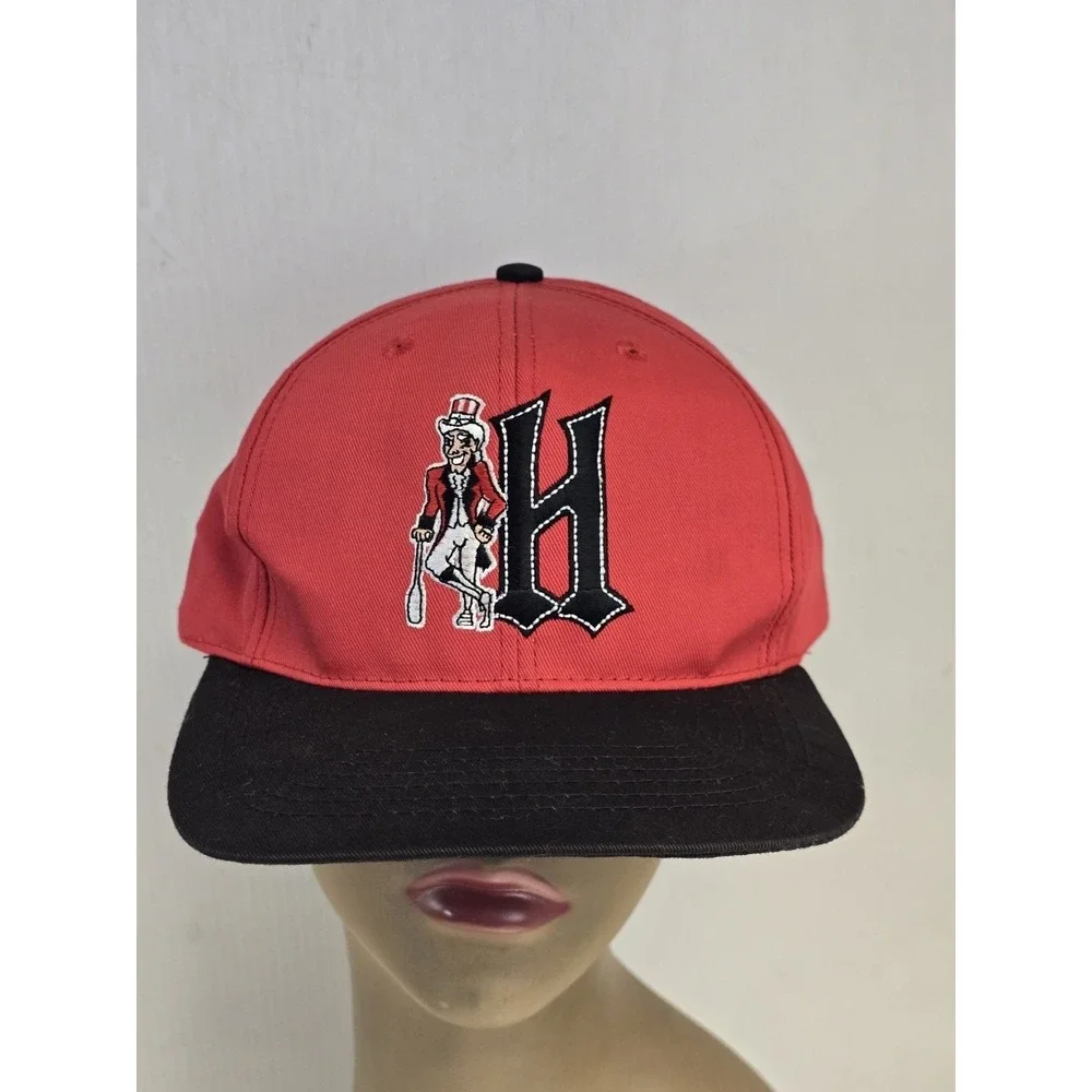 VTG‎ 90s Harrisburg Senators MilB SGA SnapBack Hat Red BLACK Minor League